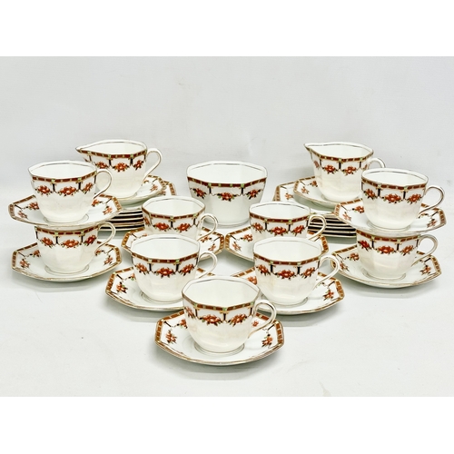 782 - An early/mid 20th century 35 piece Delphine tea service.