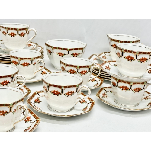 782 - An early/mid 20th century 35 piece Delphine tea service.