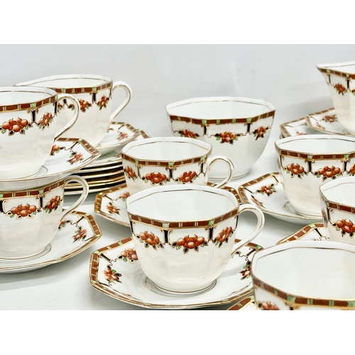 782 - An early/mid 20th century 35 piece Delphine tea service.