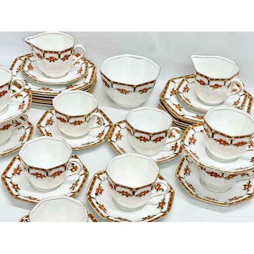 782 - An early/mid 20th century 35 piece Delphine tea service.