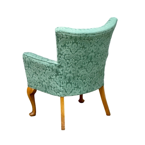 1022 - A mid 20th Century fire side armchair, 63cm x 47cm x 81cm 1