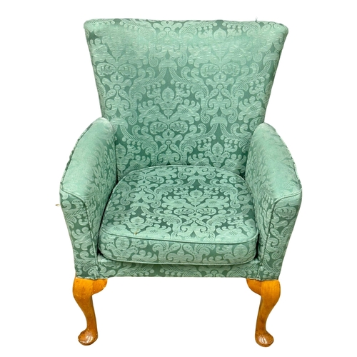 1022 - A mid 20th Century fire side armchair, 63cm x 47cm x 81cm 1