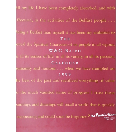 779 - A 1999 William Conor calender, 'The People's Painter.' W. & G. Baird.