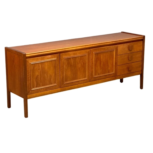 876 - A Mid Century teak sideboard, 183cm x 44cm x 74cm   7