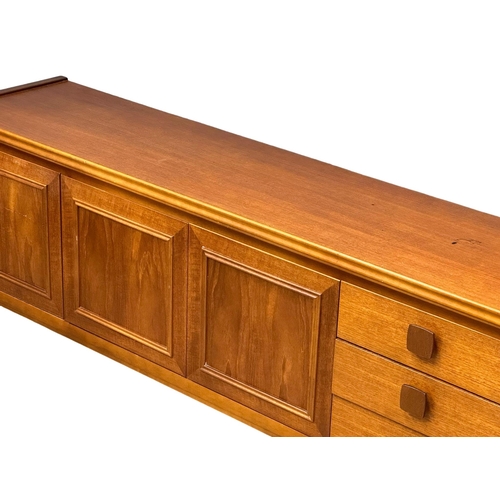 876 - A Mid Century teak sideboard, 183cm x 44cm x 74cm   7