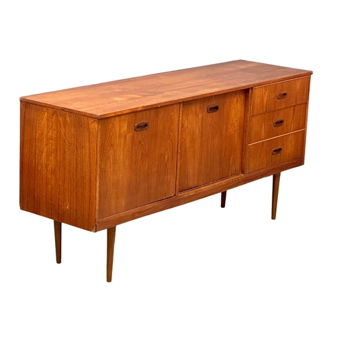 879 - A 1960’s Mid Century teak cocktail sideboard. 152x42.5x72.5cm 6