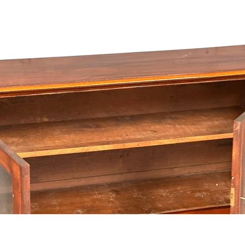 880 - A Mid 19th Century mahogany piano top bureau bookcase with Doric columns, 107cm x 59cm x 137cm  6