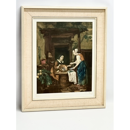 797 - A signed print by Arthur Hogg. 57x68cm