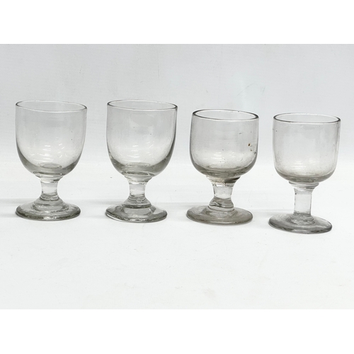 85 - 10 19th century Georgian and Victorian glass rummers. A late Georgian glass tavern rummer, circa 182... 