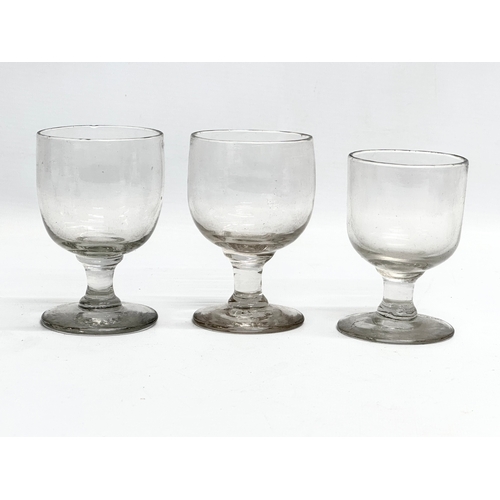 85 - 10 19th century Georgian and Victorian glass rummers. A late Georgian glass tavern rummer, circa 182... 