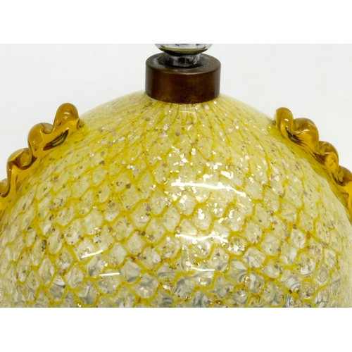 17 - A rare Early 20th Century Czech mica glass table lamp. Either by Ernest Steinwald & Co or CMS Krasno... 