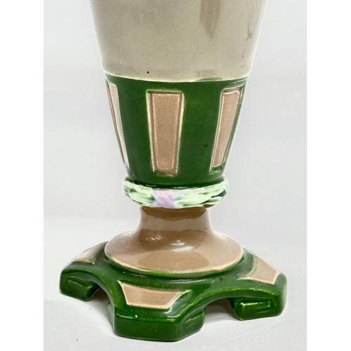 95 - An Early 20th Century Eichwald Majolica Secessionist vase. 20.5cm.