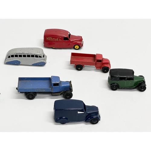 410 - A collection of vintage Dinky model cars.