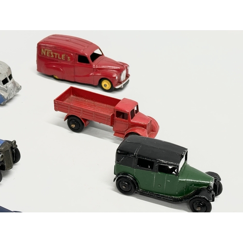 410 - A collection of vintage Dinky model cars.