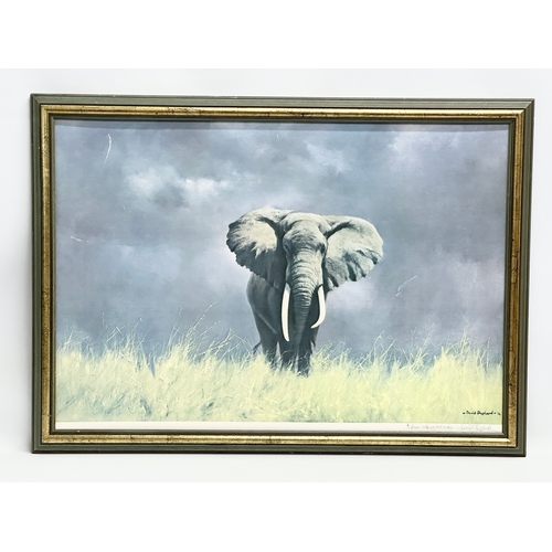 177 - A signed ‘Wise Old Elephant’ print by David Shepherd. 83.5x60cm