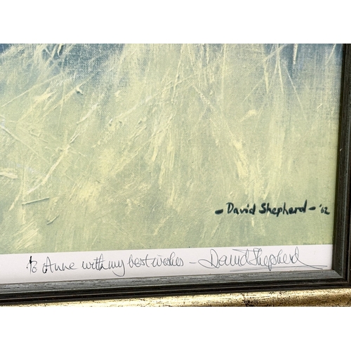 177 - A signed ‘Wise Old Elephant’ print by David Shepherd. 83.5x60cm