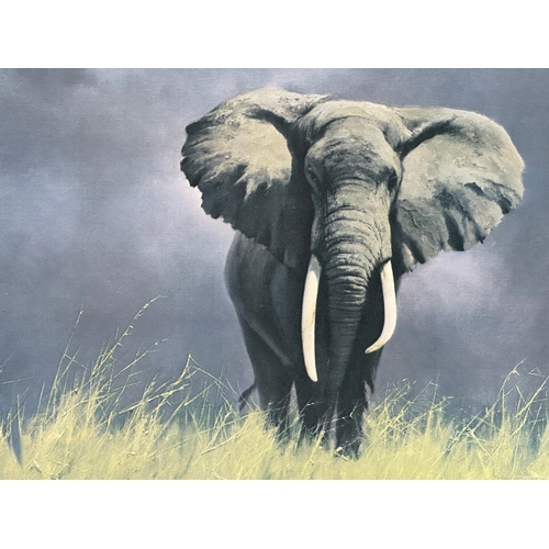177 - A signed ‘Wise Old Elephant’ print by David Shepherd. 83.5x60cm
