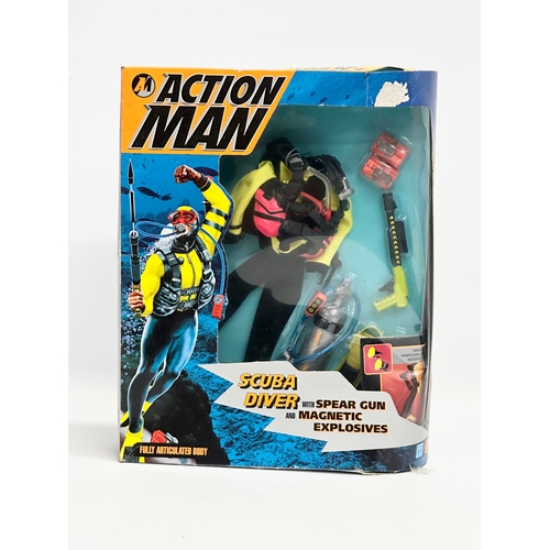 430 - A 1993 Hasbro Action Man Scuba Diver. No action figure. With Spear Gun, Magnetic Explosives and othe... 
