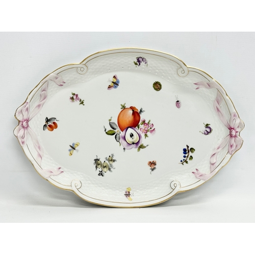 121 - A Herend ‘Market Garden’ hand painted porcelain part tea service. Early and Mid 20th Century. Includ... 