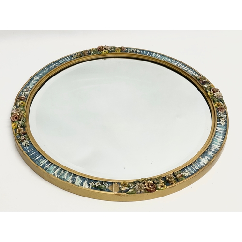 63 - A 1930’s Barbola mirror. 48cm