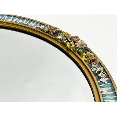 63 - A 1930’s Barbola mirror. 48cm