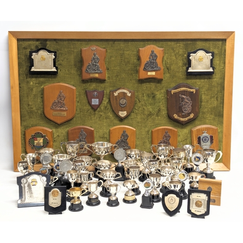 39 - The Norman W. N. Greenaway collection. Including a large quantity of silver plated motorcycle compet... 