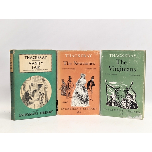 390F - A collection of late 19th / early 20th century books by W. M. Thackeray. Including Vanity Fair, Newc... 