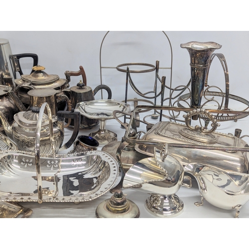 664 - A large quantity of 19th Century and Early 20th Century silver plate