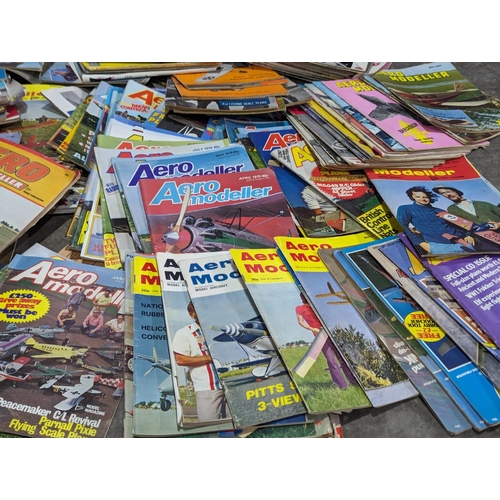 678 - A large collection of vintage Aero Modeller magazines, and Model Aircraft magazines. Circa 1960s, 19... 