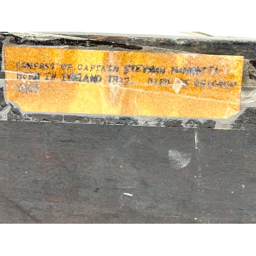 649 - A 19th/early 20th century ships compass in box 16x16x10cm