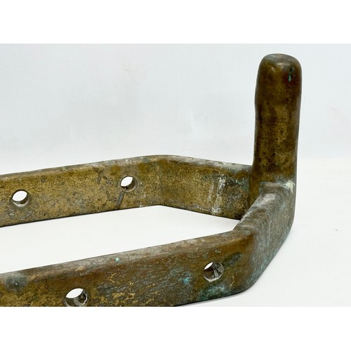 22 - Two 16th Century bronze Gudgeons reportedly from a Spanish Galleon, 71x33x27cm