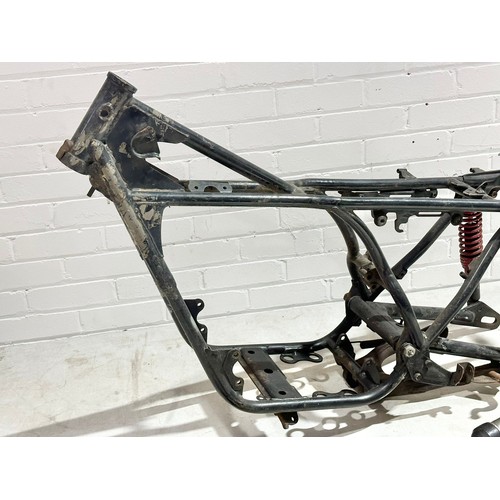 Yamaha 350 1973 frame, R5 model with forks, clocks and Documents