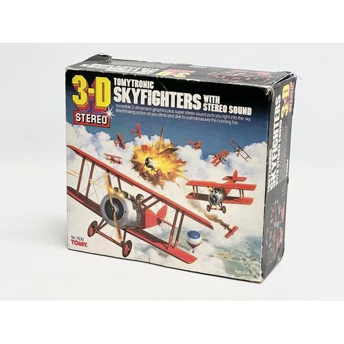 405 - A 1983 Tomytronic 3D Stereo Skyfighters game with original box.