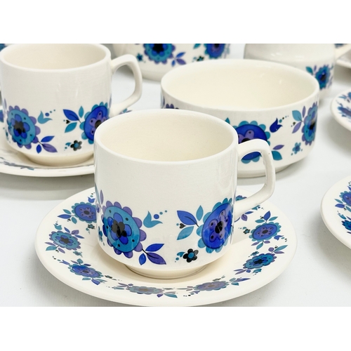 426 - A 15 piece Mid Century ‘Fleur’ coffee service by Crown Ducal.