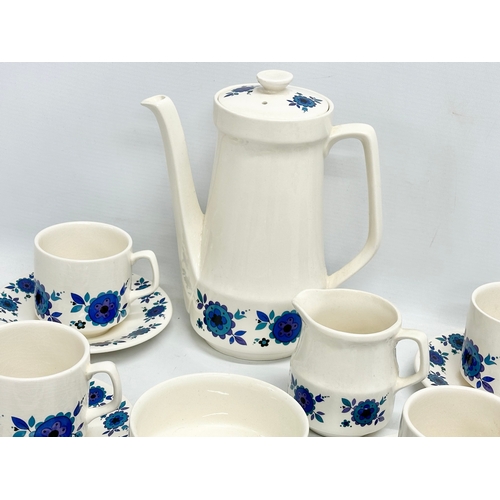 426 - A 15 piece Mid Century ‘Fleur’ coffee service by Crown Ducal.