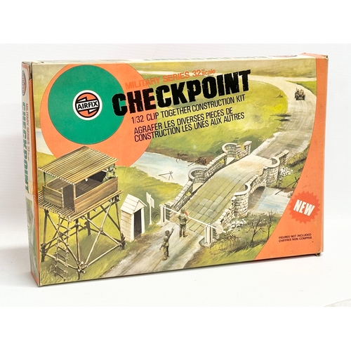 437 - A vintage Airfix Military Series Checkpoint.