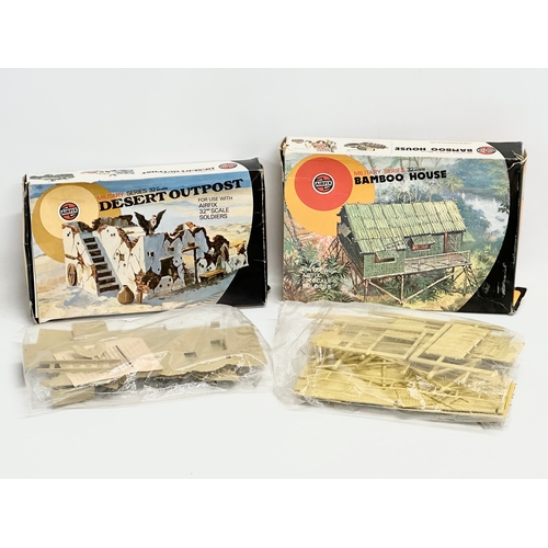 439 - 2 boxes of vintage Airfix model kits. Airfix Military Series Desert Outpost. Airfix Military Series ... 