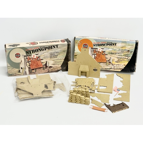 440 - 2 boxes of vintage Airfix Military Series Strongpoint model kits.