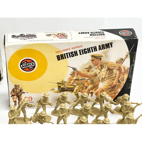 442 - 2 boxes of vintage Airfix Military Series model soldiers. Airfix Military Series British Commandos 2... 