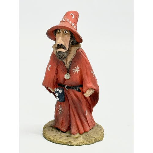 433 - 2 Clarecraft Discworld figures. Discworld Granny Weatherwax. Discworld Rincewind.