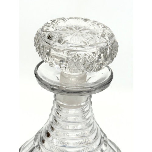 125 - An Early 19th Century Regency period decanter. Circa 1810. 24cm