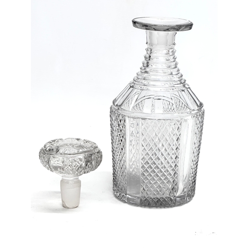 125 - An Early 19th Century Regency period decanter. Circa 1810. 24cm