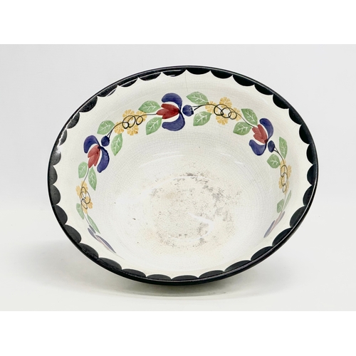 192 - A large Mid/Late 19th Century Spongeware bowl. 32x11cm