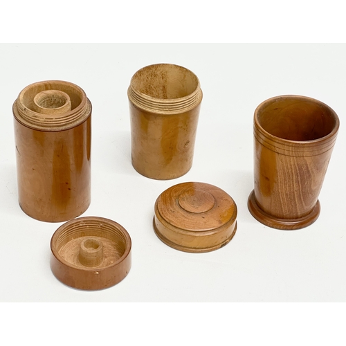 203 - A collection of 19th and 20th Century Treen Ware.