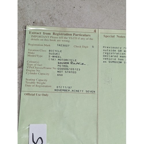 25 - A Suzuki GS650 Katana 1981 with Documents