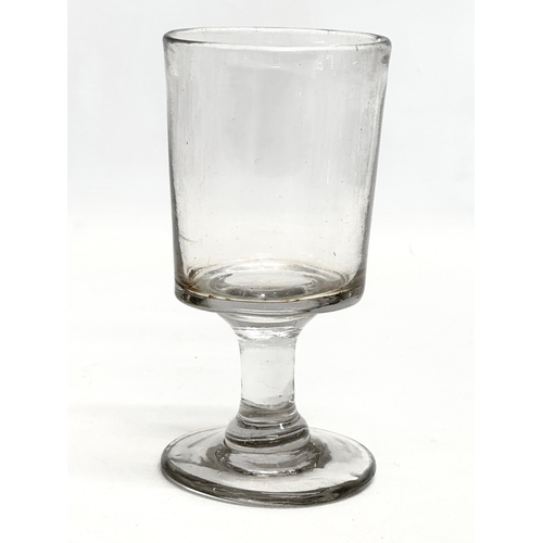 141 - A collection of large Mid 19th Century Victorian drinking glasses. 2 Victorian ale glasses 19cm. A V... 