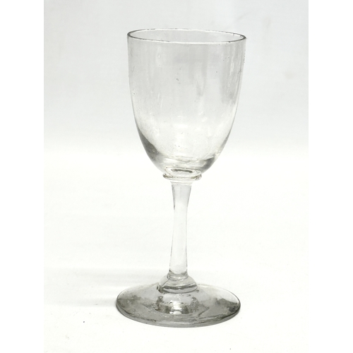 155 - A set of 11 Mid 19th Century Victorian port glasses. Circa 1850-1870. 11.5cm. 12cm