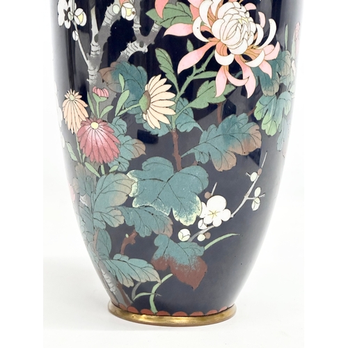 225 - A large Late 19th Century Japanese Cloisonné enamel vase. 36cm