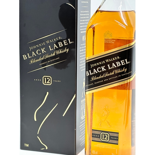 419A - A bottle of Johnnie Walker Black Label Blended Scotch Whisky with box. 70cl