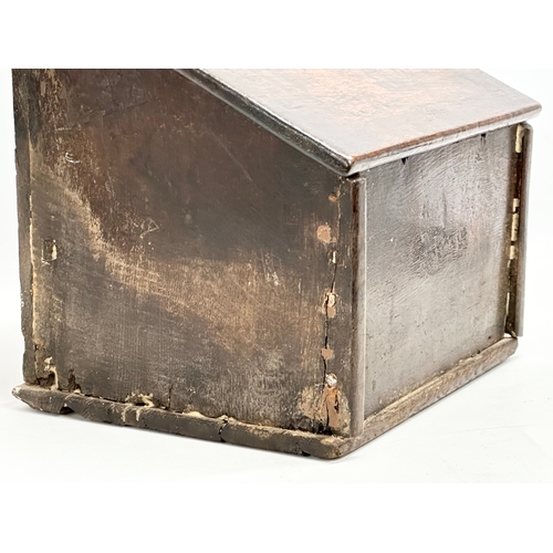 79 - A Late 18th/Early 19th Century candle box. Circa 1780-1810. 27x24x39cm